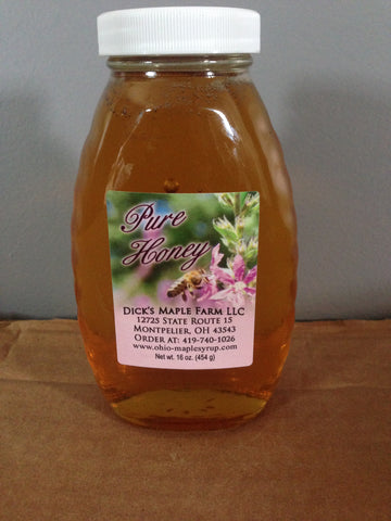 Pint of Pure Raw Local Wildflower Honey