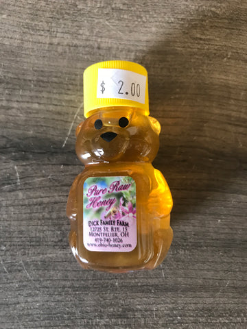 Squeezable mini Bear - Pure Raw Honey