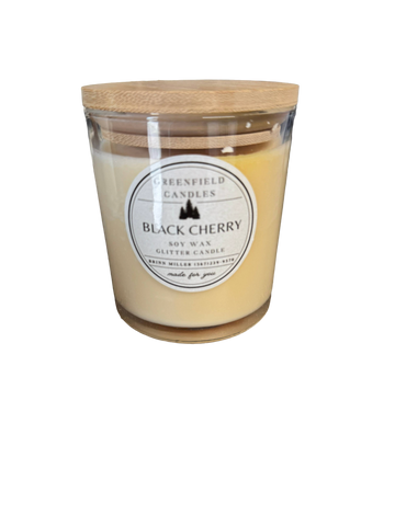 Black Cherry glitter candle